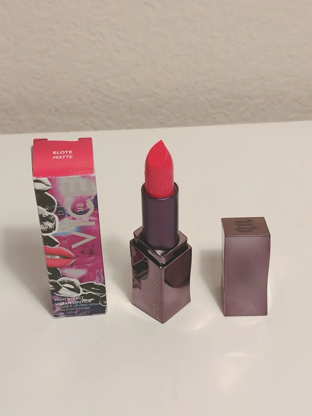 Urban Decay Vice High-Impact Vegan Lipstick Elote Matte 3.4g NIB Authentic